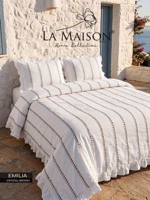 Євро комплект La Maison Emilia Crystal Brown Варена Бавовна головне фото