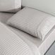 King Size комплект TAC Premium Basic Grey 220 ТС Сатин-Stripe фото 3