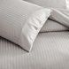King Size комплект TAC Premium Basic Grey 220 ТС Сатин-Stripe фото 2