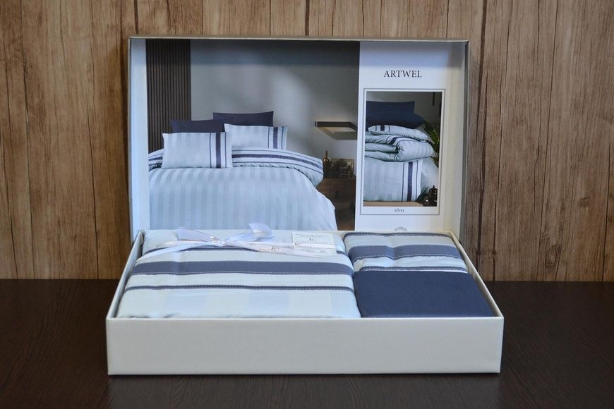 Сімейний комплект First Choice Artwel Silver 250 TC Сатин Делюкс головне фото