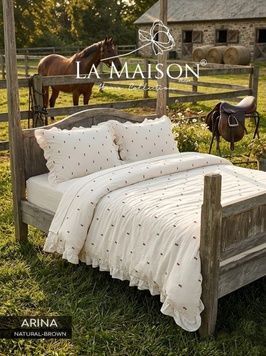 Євро комплект La Maison Arina Natural Brown Варена Бавовна головне фото