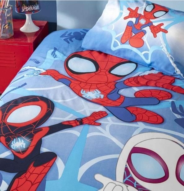Підлітковий комплект Disney TAC Spidey and Friends Ранфорс / простирадло на резинці головне фото