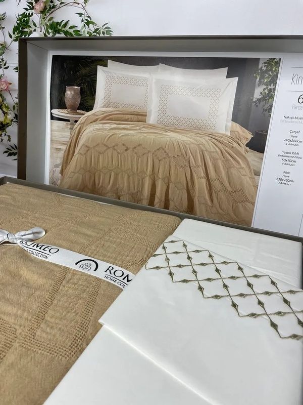 Літній Євро комплект з мусліновим піке Romeo Home Kinetic головне фото