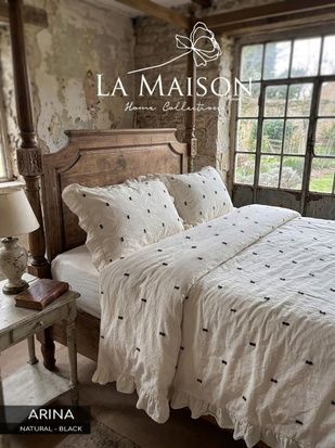 Євро комплект La Maison Arina Natural Black Варена Бавовна головне фото