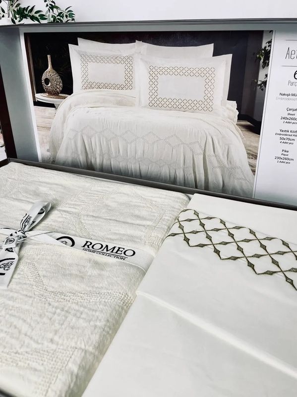 Летний Евро комплект с муслиновым пике Romeo Home Aether главное фото