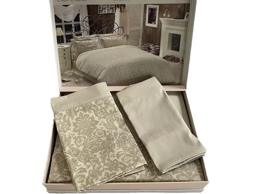 Сімейний комплект Maison D'or Rose Marine Beige 300 TC Сатин Преміум головне фото