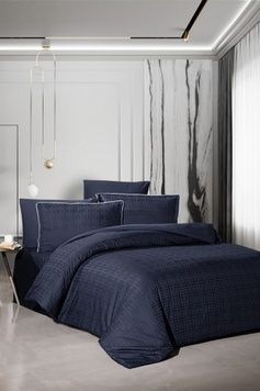 Євро комплект La Romano Rodel Navy Blue 300 TC Сатин Преміум головне фото
