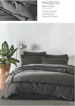 Євро комплект Majoli Exclusive Maddox Dark Solid Варена Бавовна головне фото