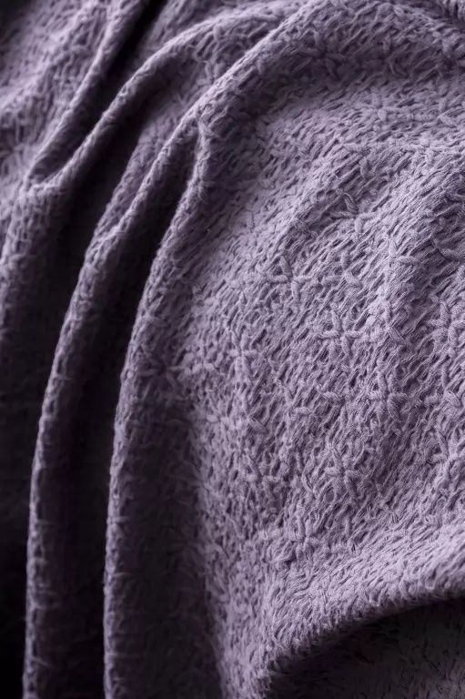 Літня постільна білизна з пледом First Choice Lude Purplesage Варена бавовна головне фото