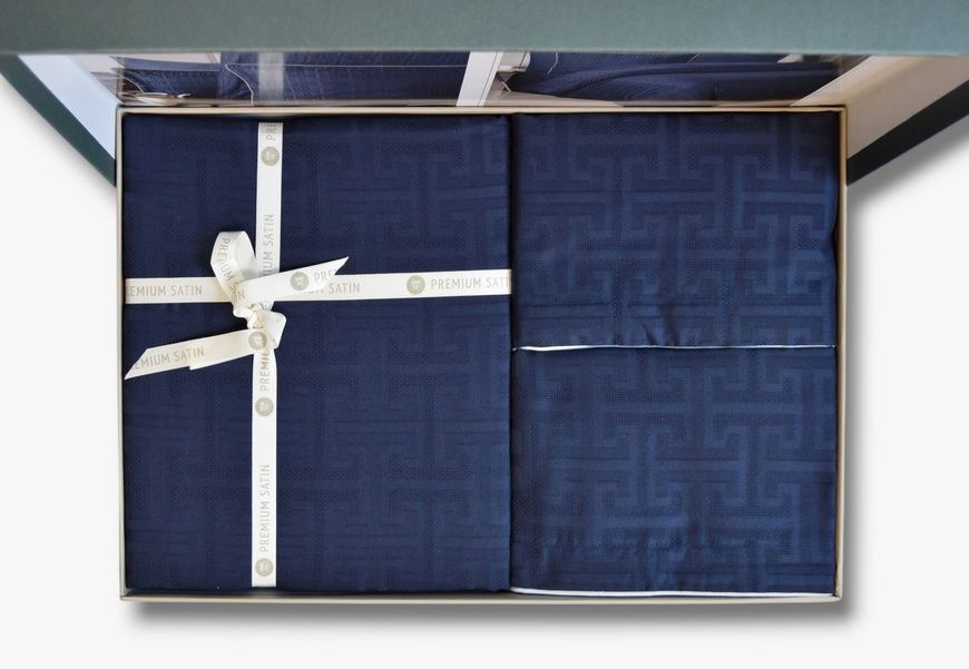 Євро комплект La Romano Rodel Navy Blue 300 TC Сатин Преміум головне фото