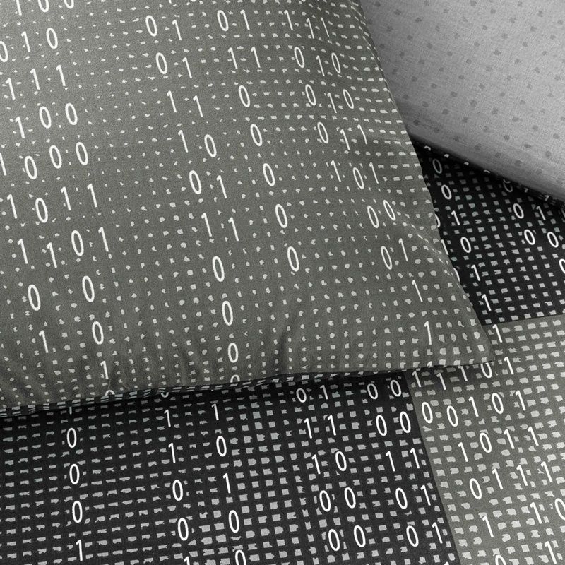 Полуторный комплект TAC Mirzae Antracite Ранфорс / простыня на резинке главное фото