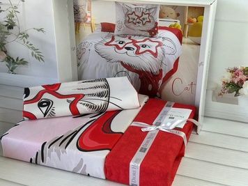 Полуторний комплект Romeo Home Cat Ранфорс головне фото
