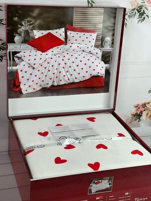 Євро комплект Romeo Home Love Red Фланель головне фото