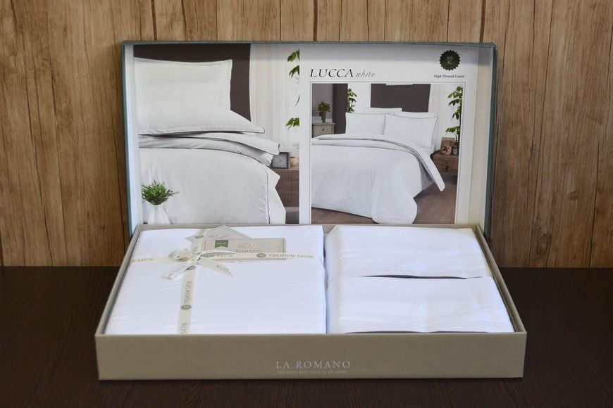 Сімейний комплект La Romano Lucca White 300 TC Сатин Преміум головне фото