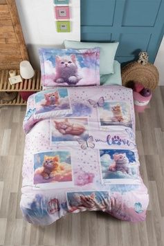 Полуторний комплект First Choice Cute Cats Ранфорс головне фото