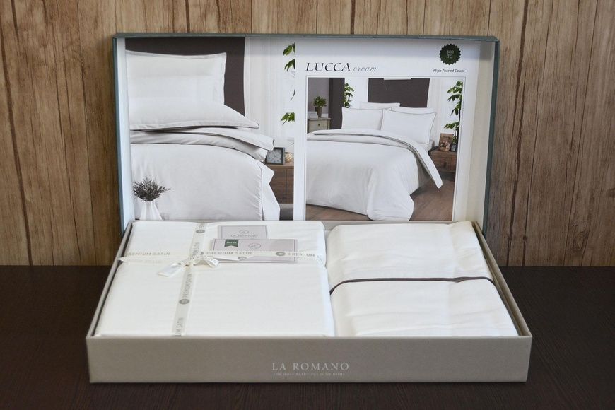 Сімейний комплект La Romano Lucca Cream 300 TC Сатин Преміум головне фото