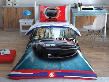 Підлітковий комплект Disney TAC Fast and Furious Ранфорс / простирадло на резинці головне фото