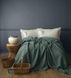 Летнее постельное белье с пледом First Choice Lude Balsamgreen Вареный хлопок фото 1