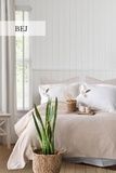 Літня постільна білизна Moss Home Palm Bej з покривалом 220*240 см головне фото