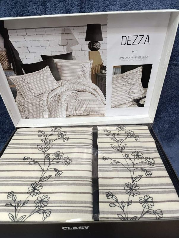 Евро комплект Clasy Dezza Ранфорс с вышивкой главное фото