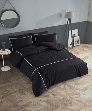 Євро комплект Turkiz Prima Carven Black Ранфорс головне фото