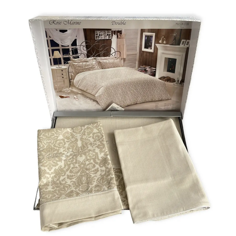 Євро комплект - Maison D'or Marine Beige 250 TC Сатин Преміум головне фото