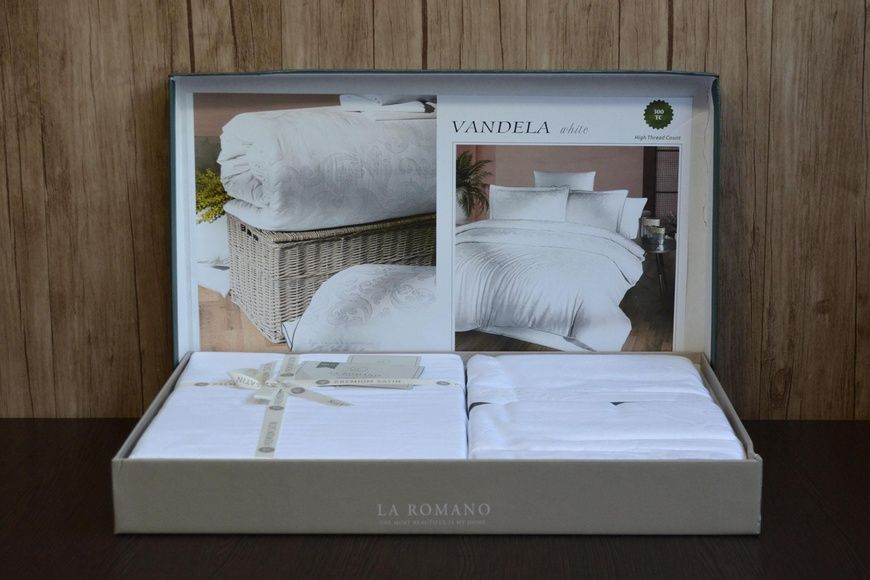 Сімейний комплект La Romano Vandela White 300 TC Сатин Преміум головне фото