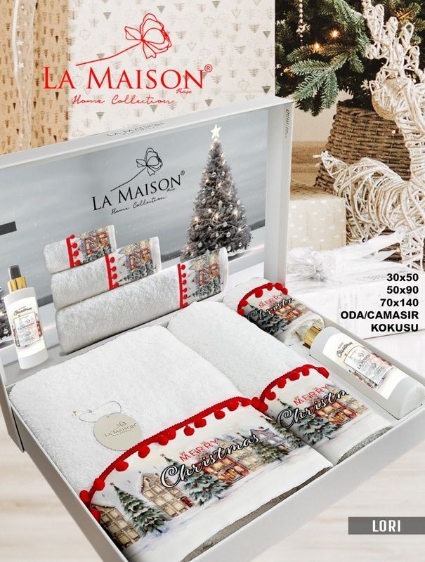 Подарунковий набір рушників з парфумом La Maison Lori головне фото