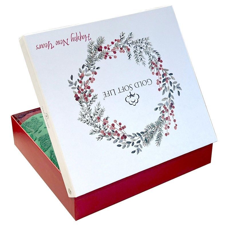 Подарочный набор полотенец Gold Soft Life New Year Red 50х90см + 70х140см главное фото