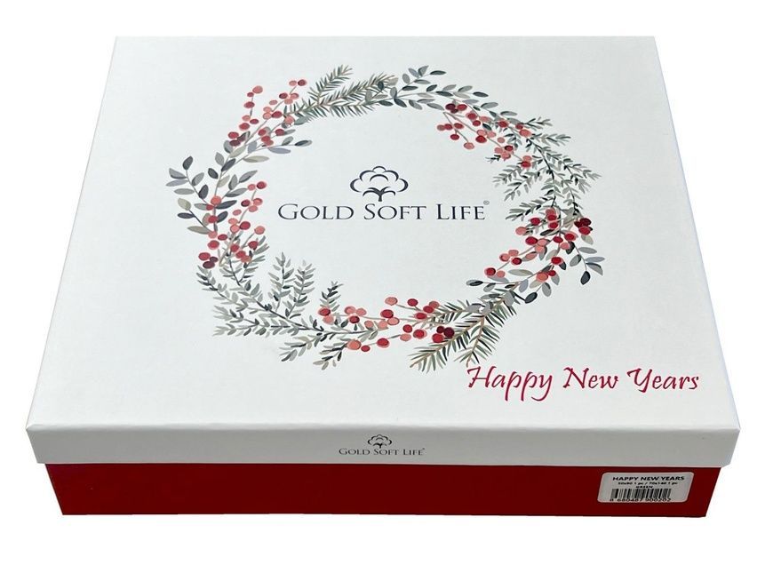 Подарочный набор полотенец Gold Soft Life New Year Red 50х90см + 70х140см главное фото