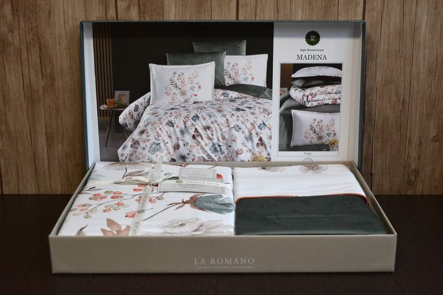 Полуторный комплект La Romano Madena Beige 300 TC Сатин Делюкс главное фото